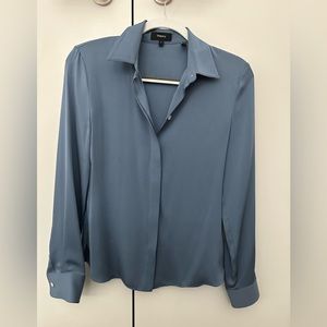 Theory Silk Button Down